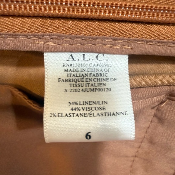 A.L.C. Mila Tan Jumpsuit, Noisette - Picture 10 of 11